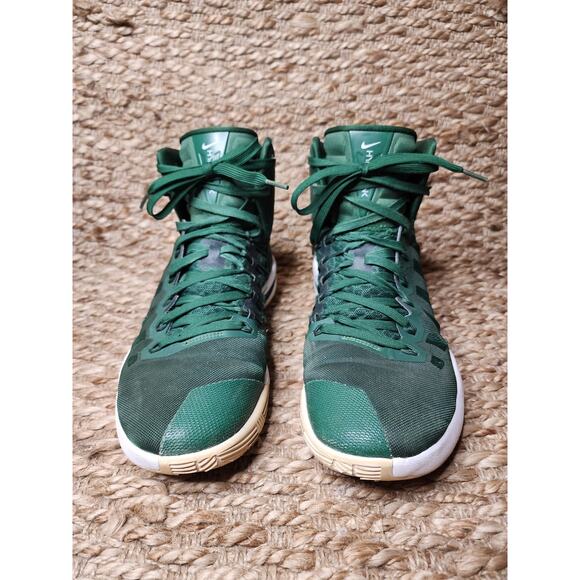 NIKE Zoom Hyperdunk Basketball Sneakers Shoes HI TOP TB Green White 2016 10.5 - Picture 3 of 11